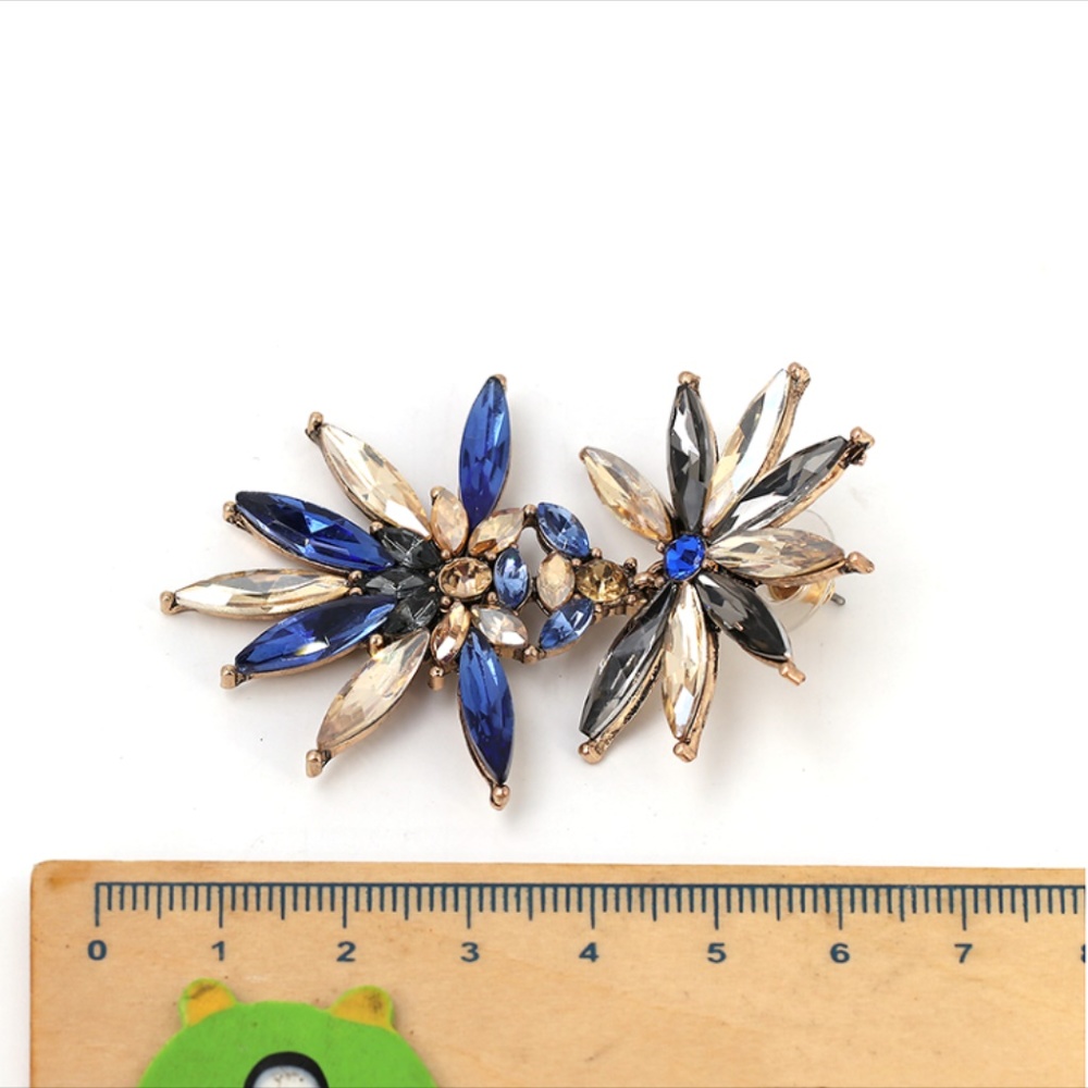 Women Crystal Drop Earrings - Picture 4 of 5